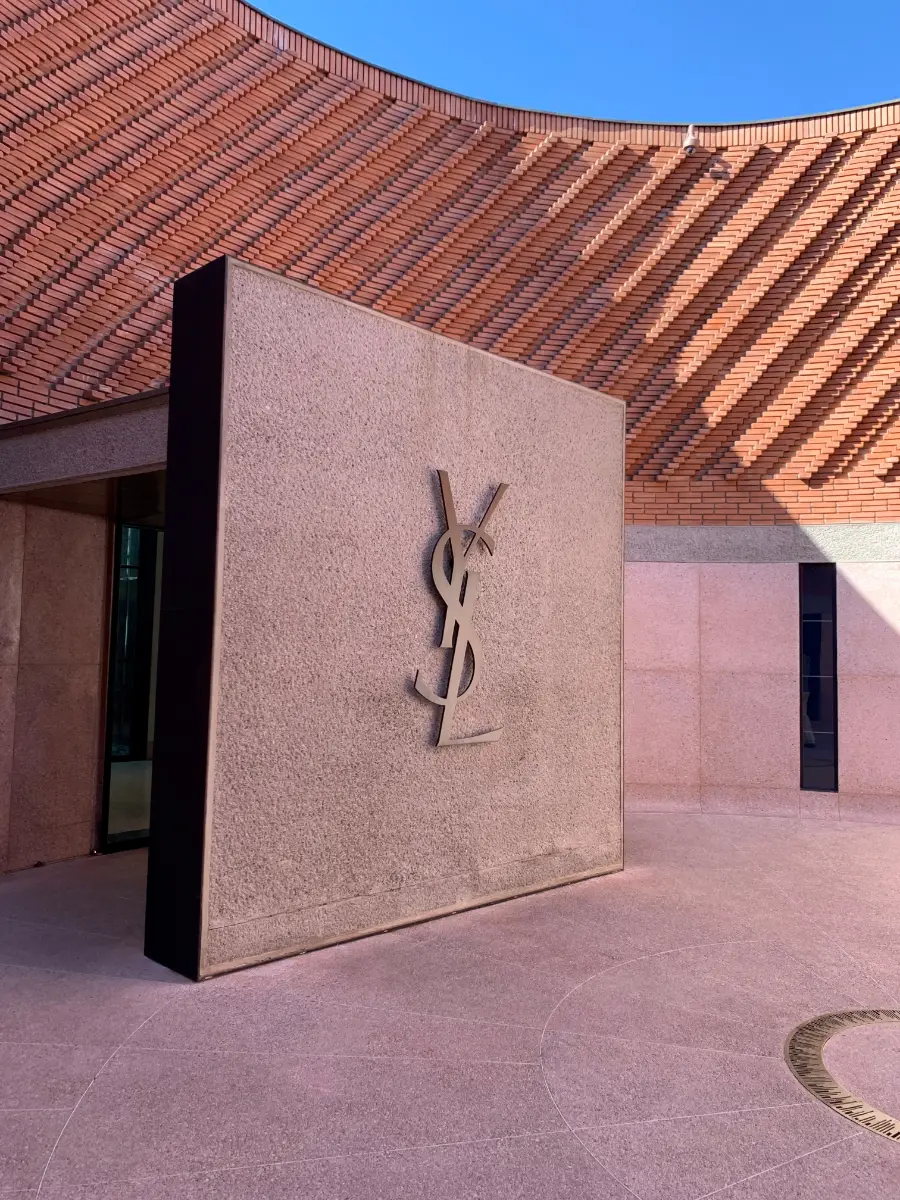 The entrance to the Yves Saint Laurent Museum in Marrakech