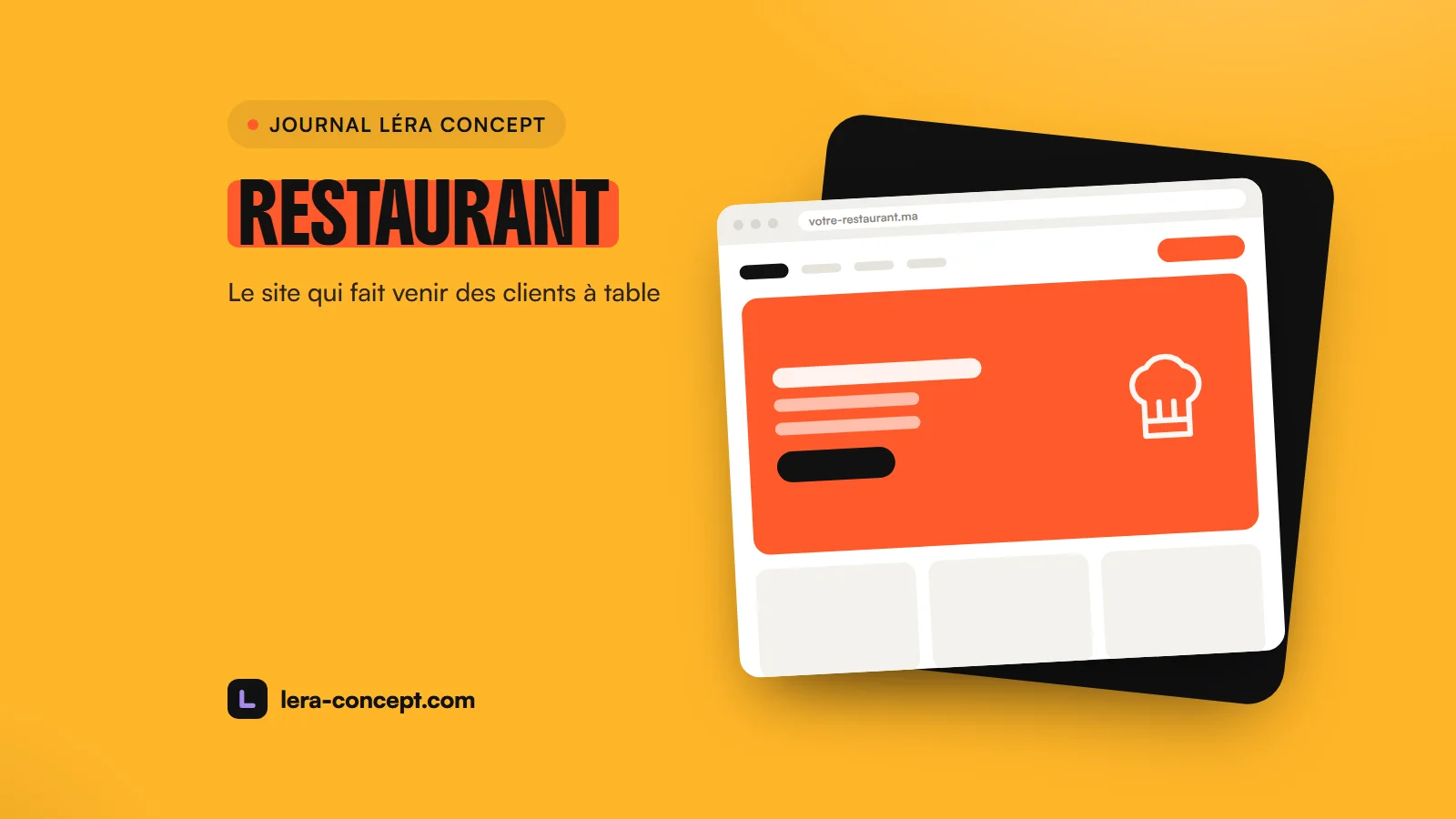 Site internet pour restaurant au Maroc : les 7 éléments qui font venir des clients