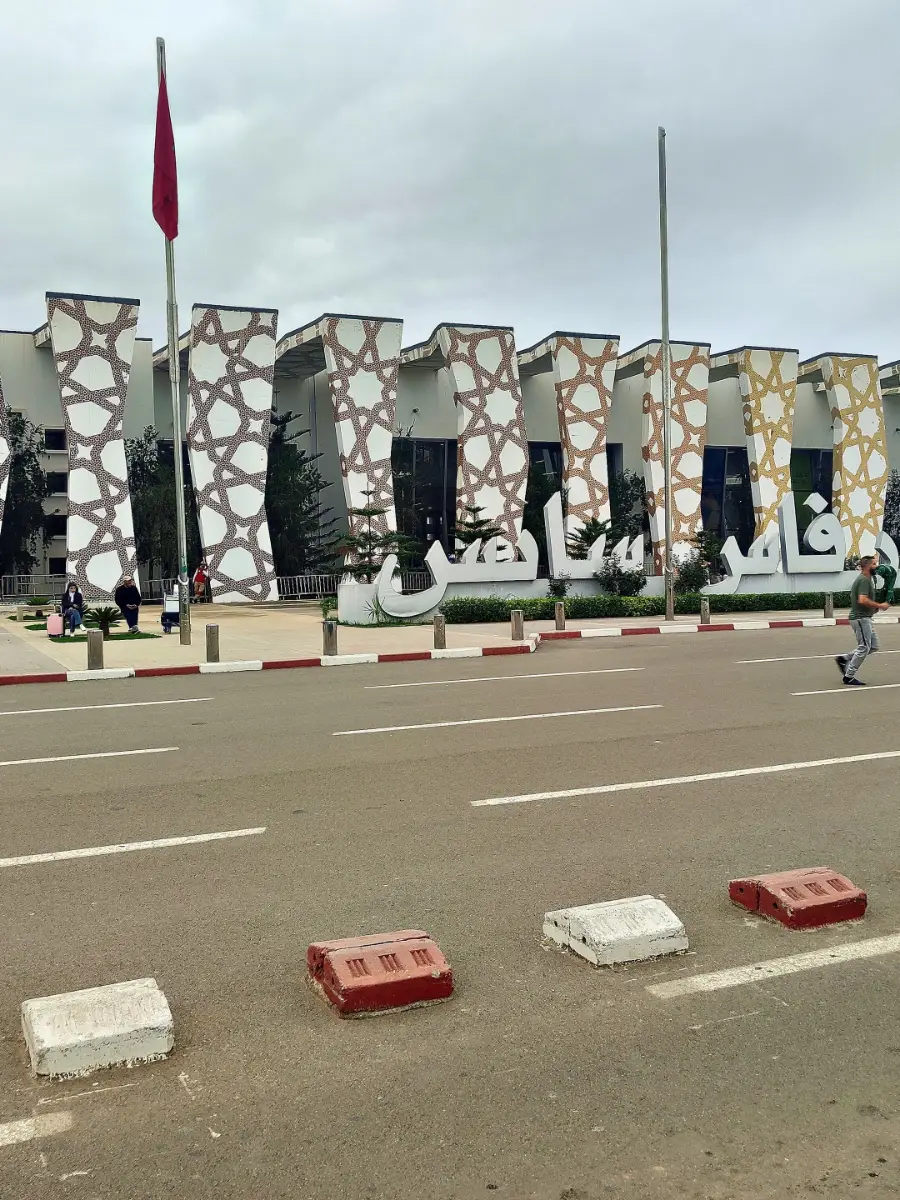 The terminal at Fès-Saïss airport