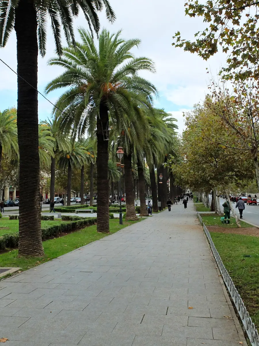 Avenue Hassan II in the new town of Fès