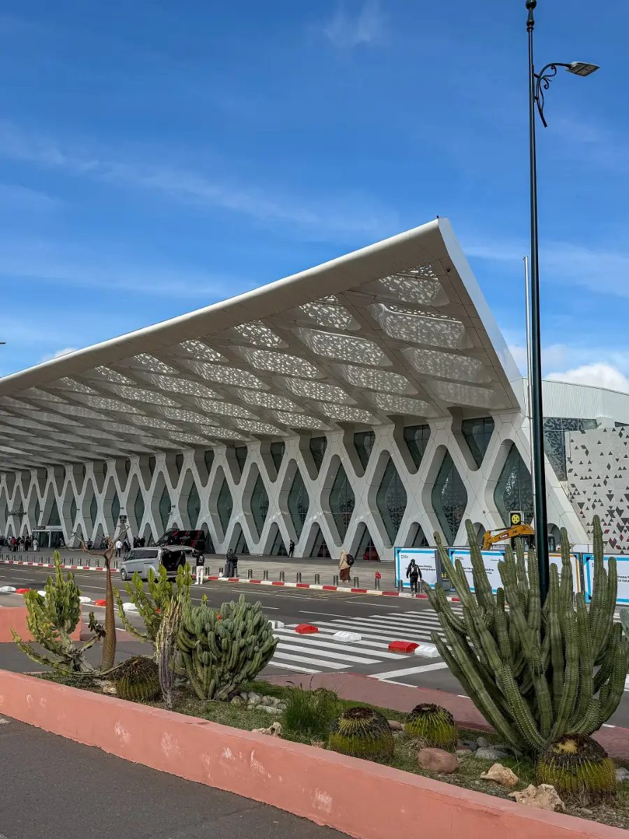 The terminal at Marrakech-Menara airport