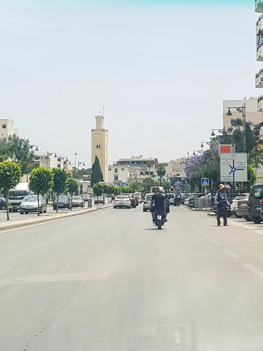 An avenue in the Hamria district of Meknès