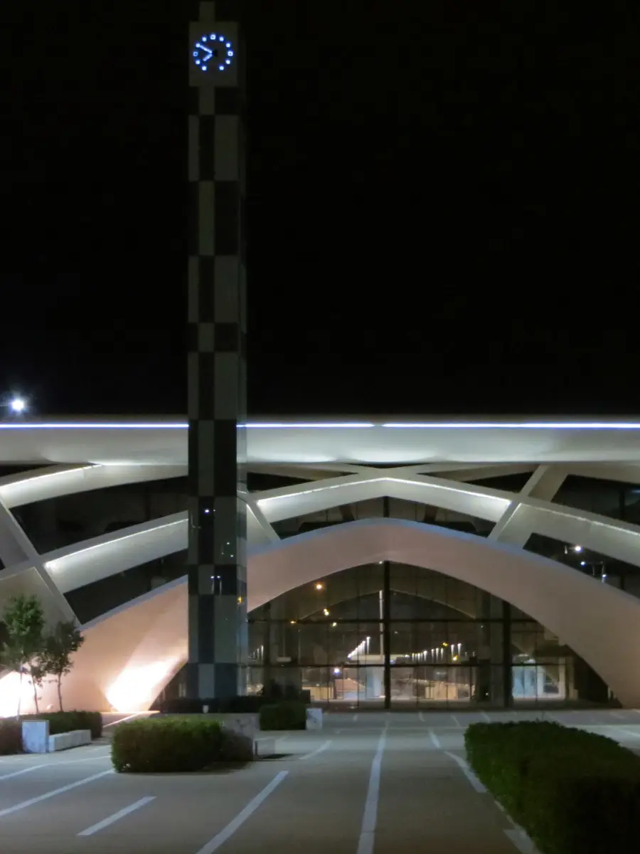 The new Oujda station at night