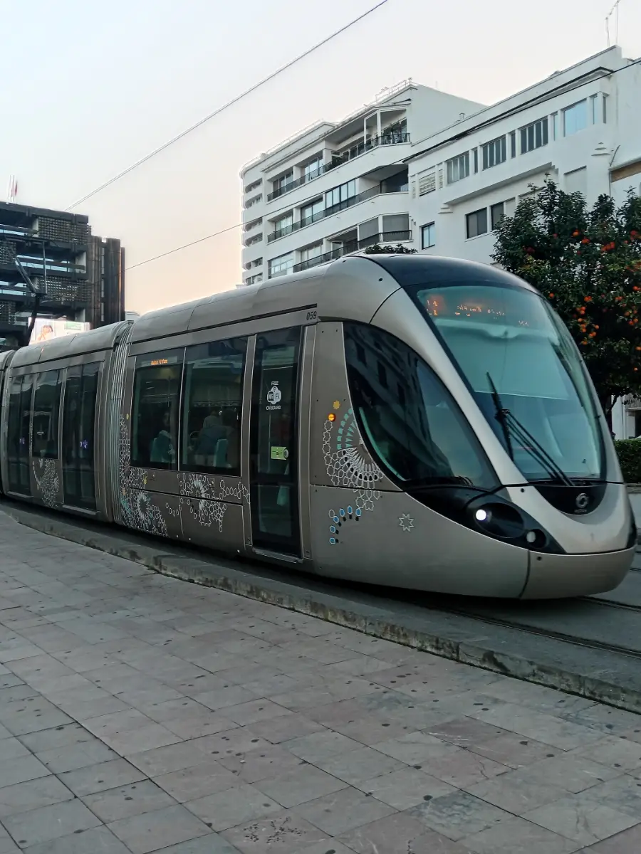The Rabat-Salé tramway