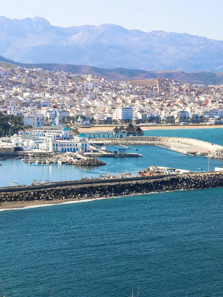 The port and town of M’diq, on the Tétouan coast